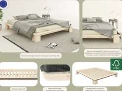 OTTO home Futonbett »Peregrin, Bett, Bettgestell, Massivholzbett« inklusive Lattenrost, aus massiver Kiefer, FSC®