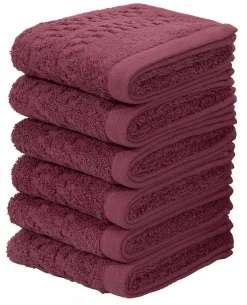 OTTO home Gaestehandtuecher »Regona, Gästehandtücher 30x50cm, flauschig und weich, 500 gr/m²« Premium Handtücher mit Bordüre, Set, 100% Baumwolle, 5 Jahre Garantie