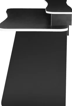 OTTO home Gamingtisch »GAME, Computertisch, Schreibtisch, Towerfach, Monitoraufsatz,« ergonomisch geschwungene Tischplatte, Breite 120 oder 150 cm