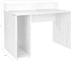 OTTO home Gamingtisch »Gaming Schreibtisch »Riekke«« 1 Stk. tlg. 1 Computerfach, 2 offene Ablagefächer