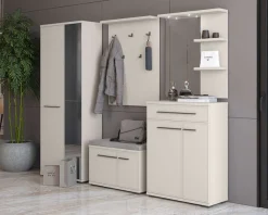 OTTO home Garderobenpaneel »Opera, Wandregal, mit Haken, mit Regal, in Kaschmirfarbe« Wandgarderobe, Aufhänger, Höhe 100cm, mit 5 Hakken
