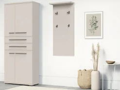 OTTO home Garderobenpaneel »Opera, Wandregal, mit Haken, mit Regal, in Kaschmirfarbe« Wandgarderobe, Aufhänger, Höhe 100cm, mit 4 Hakken