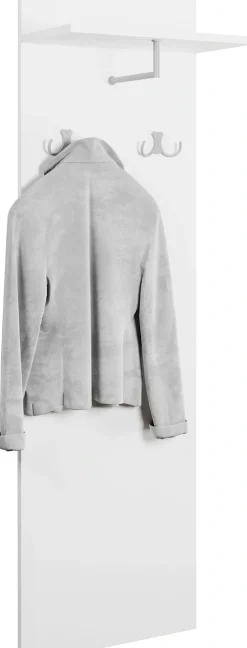 OTTO home Garderobenpaneel »Paris« 1 Stk. tlg. Wandgarderobe mit Doppelhaken und Kleiderstange (B/T/H): 40/21,5/130cm