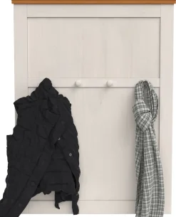 OTTO home Garderobenpaneel »Selma« aus massivem Kiefernholz, Höhe 105 cm, Breite 80 cm