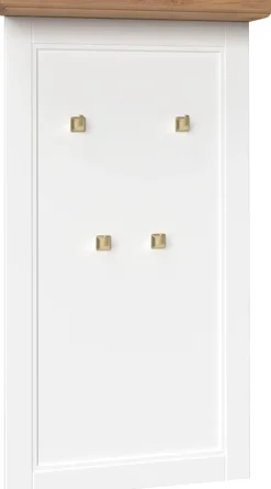 OTTO home Garderobenpaneel »Tara« (H/B/T): 115/65/13cm,hochwertig UV lackiert, Metallhaken
