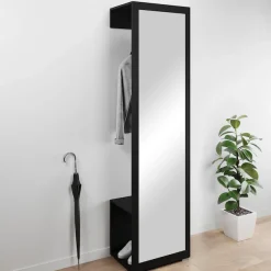 OTTO home Garderobenschrank »Paris« moderne Garderobenschrank 190cm, mit Kleiderstange und Frontspiegel