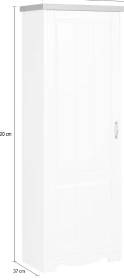 OTTO home Garderobenschrank »Trinidad« aus massiver Kiefer, FSC® zertifiziert, Breite 69 cm
