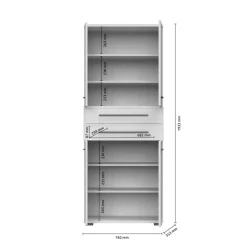 OTTO home Garderobenschrank »Opera, Kleiderschrank« (H/B/T): 194/76/36cm, 1 Stk. tlg. UV-lackiert, hochwertige Beschläge, Soft-Close Funktion