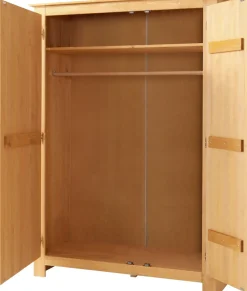 OTTO home Garderobenschrank »Bertram« aus schönem massivem Kiefernholz, mit einer Spiegeltür, Höhe 170 cm