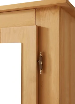 OTTO home Garderobenschrank »Bertram« aus schönem massivem Kiefernholz, mit einer Spiegeltür, Höhe 170 cm