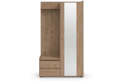 OTTO home Garderobenschrank »Kosmo« mit Spiegel Maße 118 x 30 cm, Höhe 190 cm, Breite 110 cm