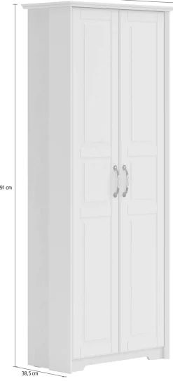 OTTO home Garderobenschrank »Evergreen« (H/B/T): 191/77,7/38,5cm,UV lackiert, mit Soft-Close-Funktion und ausziehbarer Kleiderstange