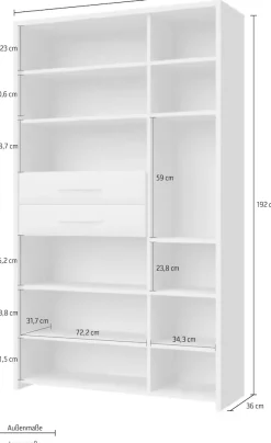 OTTO home Garderobenschrank »Gala« hochwertig UV lackiert, Soft-Close-Funktion, Höhe 192cm