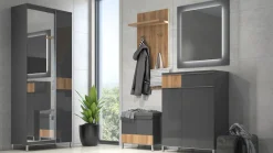 OTTO home Garderobenschrank »Onyx« (H/B/T):191/76/35,2cm,UV lackiert, mit Soft-Close-Funktion