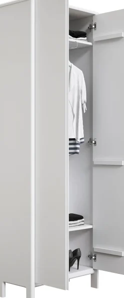 OTTO home Garderobenschrank »Luven, Dielenschrank, Kleiderschrank, Schrank« FSC®-zertifiziertes Massivholz, Höhe 192 cm
