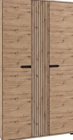 OTTO home Garderobenschrank »FJELL, Breite 104cm, 3 Türen, 8 Böden, 10 Fächer, 1 Kleiderstange« Kleiderschrank, Schrank, Dielenschrank, Flurschrank, Mehrzweckschrank