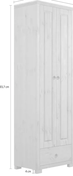 OTTO home Garderobenschrank »Gotland, Drehtürenschrank, Garderobe« aus massiver Kiefer, FSC®-zertifiziert, Höhe 193 cm