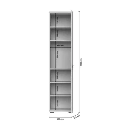 OTTO home Garderobenschrank »Opera, Kleiderschrank« (H/B/T): 194/46/36cm, 1 Stk. tlg. UV-lackiert, hochwertige Beschläge, Soft-Close Funktion