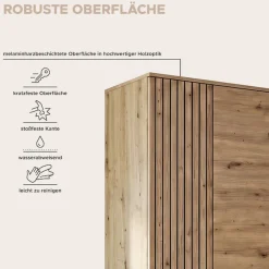 OTTO home Garderobenschrank »FJELL, Breite 65cm, 2 Türen, 4 Einlegeböden, 6 Fächer, 1 Kleiderstange« Kleiderschrank, Schrank, Dielenschrank, Flurschrank, Mehrzweckschrank