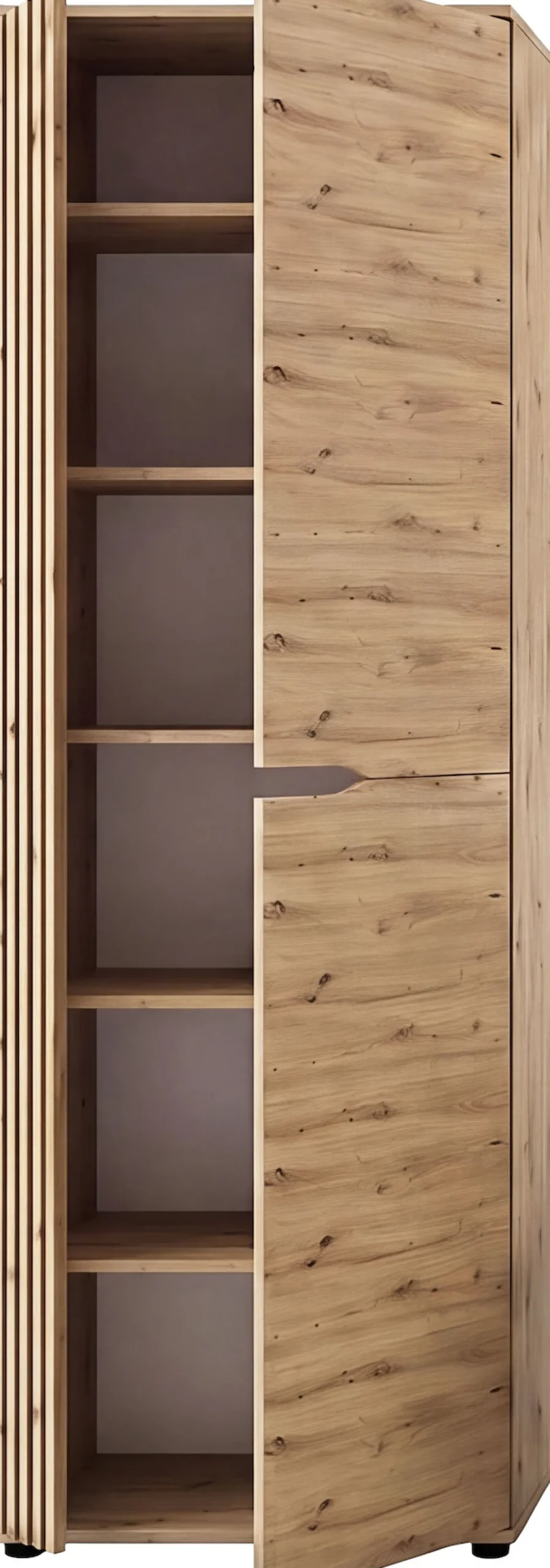 OTTO home Garderobenschrank »FJELL, Breite 65cm, 2 Türen, 4 Einlegeböden, 6 Fächer, 1 Kleiderstange« Kleiderschrank, Schrank, Dielenschrank, Flurschrank, Mehrzweckschrank