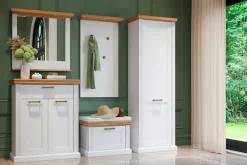 OTTO home Garderobenschrank »Tara« (H/B/T): 193/63/38cm,hochwertig UV lackiert, Soft-Close-Funktion