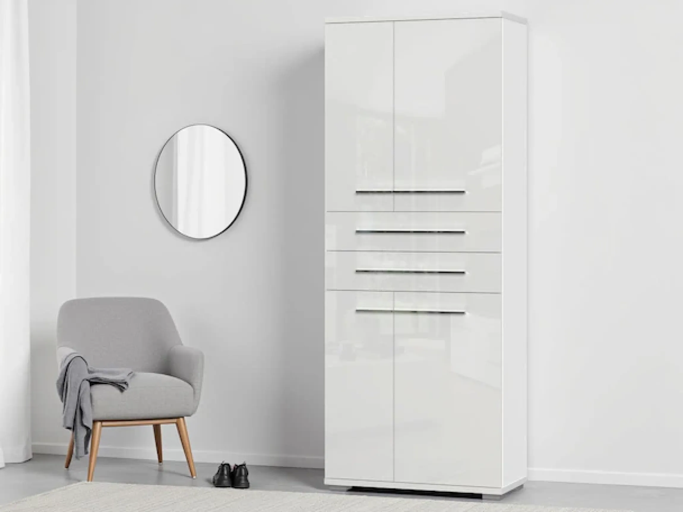 OTTO home Garderobenschrank »Piano« UV lackiert, hochglänzend, Soft-Close Funktion