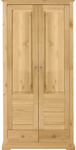 OTTO home Garderobenschrank »Ayanna, Dielenschrank, Kleiderschrank, Schrank« Breite 94 cm, 2-türig, aus massiver Kiefer, FSC®