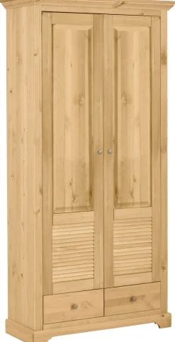 OTTO home Garderobenschrank »Ayanna, Dielenschrank, Kleiderschrank, Schrank« Breite 94 cm, 2-türig, aus massiver Kiefer, FSC®