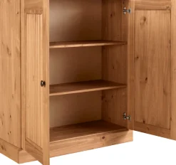 OTTO home Garderobenschrank »Liotta« mit 2 verstellbare Einlegeböden, aus massivem Kiefernholz