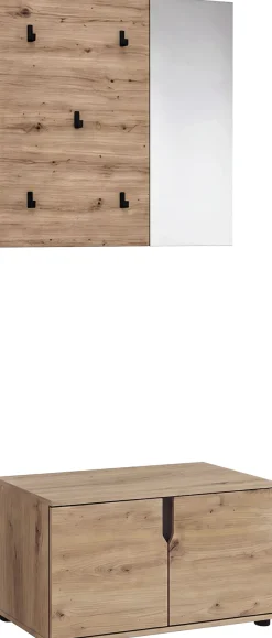OTTO home Garderoben-Set »FJELL, Breite 80cm, 2-teilige Kombination best. aus: Sitzbank & Paneel«