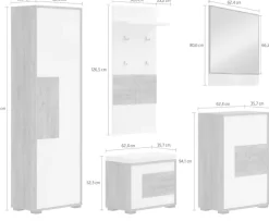 OTTO home Garderoben-Set »Stela« Set, 5 Stk. tlg.
