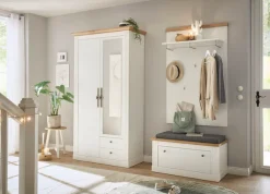 OTTO home Garderoben-Set »Westminster, Garderobe im Landhausstil, Komplettset mit viel Stauraum« 3 Stk. tlg.
