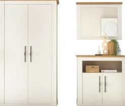 OTTO home Garderoben-Set »Westminster, Garderobe im Landhausstil, Komplettset mit viel Stauraum« 3 Stk. tlg.