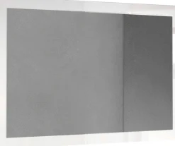 OTTO home Garderobenspiegel »Breite x Höhe: 110 x 68 cm, mit Rahmen Weiss Hochglanz Lack« passend zur Garderobe Smile + Hamburg, längs u. quer hängen