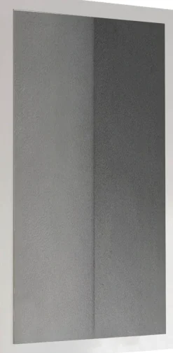 OTTO home Garderobenspiegel »Breite x Höhe: 110 x 68 cm, mit Rahmen Weiss Hochglanz Lack« passend zur Garderobe Smile + Hamburg, längs u. quer hängen