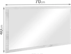 OTTO home Garderobenspiegel »TOKYO/ PARIS« Garderobenspiegel Breite 40- 70cm, hochkant oder quer montierbar
