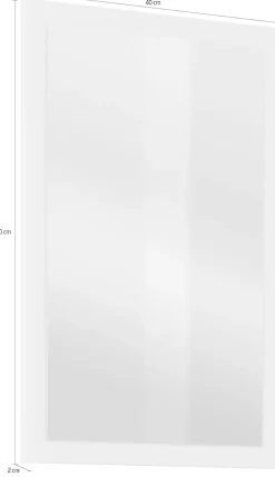OTTO home Garderobenspiegel »Cross,Breite 40-60 cm moderner Flurspiegel hochkant oder quer hängend« Wandspiegel mit Rahmenoptik