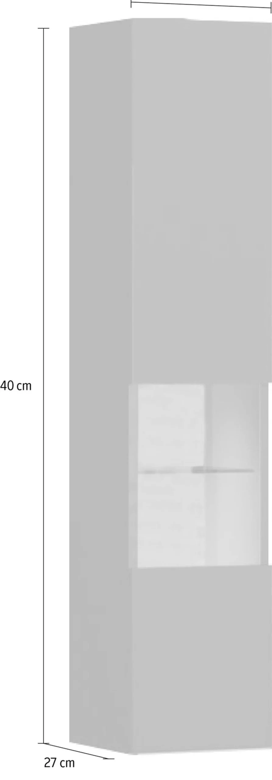 OTTO home Glasvitrine »Onyx« hochwertig UV lackiert, mit Soft-Close-Funktion, Höhe 140cm
