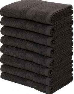 OTTO home Handtücher »Juna, als Set und Serie erhältlich, 8 Handtücher, 50x100cm« 8-tlg. Handtuch-Set, 100% Baumwolle, mit Bordüre, Uni-Farben, weich
