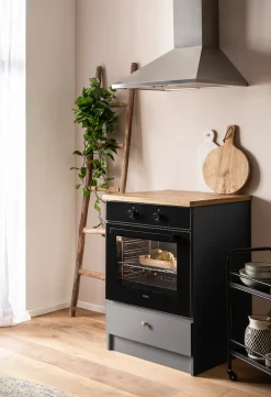 OTTO home Herdumbauschrank »KS-Westminster, Herdumbau, Unterschrank, Ofenschrank, Küchenschrank« Breite 63 cm, Nischenmaß B/T/H 56,8/62,5/58,8 cm, mit 1 Schubkasten