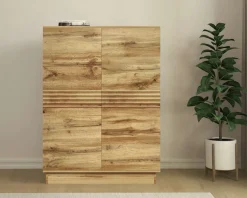 OTTO home Highboard »Angers« Kommode, Midischrank mit Push-to-open, 2 Einlegeböden, Breite 90 cm