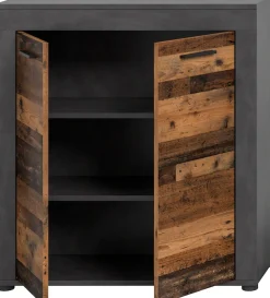 OTTO home Highboard »AOSTA, Höhe 88 cm, 2 Türen, 3 Fächer, 2 Einlegeböden« in verschiedenen Farbausführungen, individuell kombinierbar,Kommode, Schrank, Anrichte, Standschrank, Sideboard, Wohnzimmer