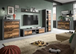 OTTO home Highboard »AOSTA, Höhe 88 cm, 2 Türen, 3 Fächer, 2 Einlegeböden« in verschiedenen Farbausführungen, individuell kombinierbar,Kommode, Schrank, Anrichte, Standschrank, Sideboard, Wohnzimmer