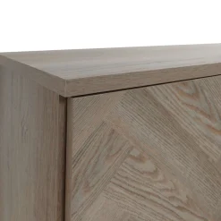 OTTO home Highboard »Eadwine« Kommode, Midischrank, Push-to-open, Türen mit Fischgräten Muster