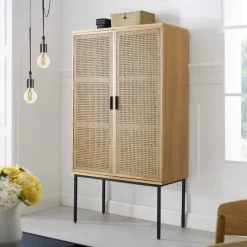 OTTO home Highboard »Feines« Eschenholz-Details, robustem Metallgestell, FSC-zertifiziertem Holz