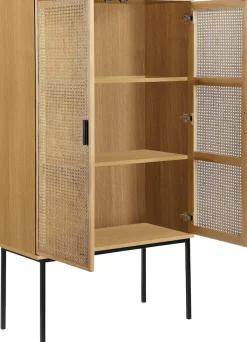 OTTO home Highboard »Feines« Eschenholz-Details, robustem Metallgestell, FSC-zertifiziertem Holz