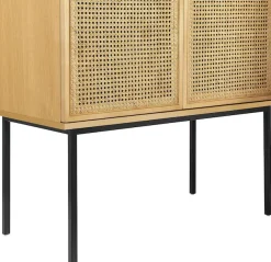 OTTO home Highboard »Feines« Eschenholz-Details, robustem Metallgestell, FSC-zertifiziertem Holz