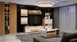 OTTO home Highboard »Gala« Kommode, Höhe 115 cm, UV lackiert, kratzfest, hochglänzend,