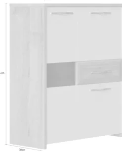 OTTO home Highboard »Gala« Kommode, Höhe 115 cm, UV lackiert, kratzfest, hochglänzend,