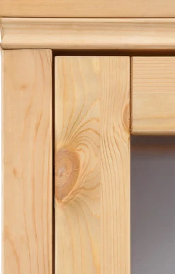 OTTO home Highboard »Gotland« Vitrine, Breite 101 cm, Türen mit Glaseinsätzen, aus massiver Kiefer